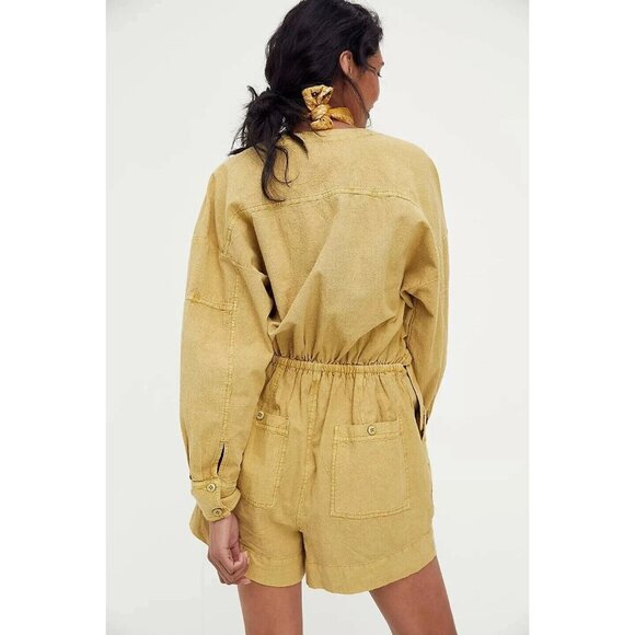 Women's - Free People Lia Wrap One Piece Romper, Size 4 - Picture 2 of 11